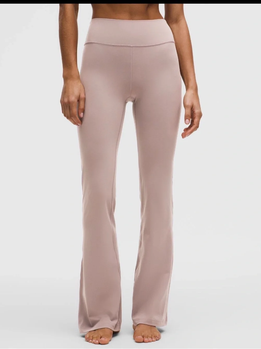 Lululemon High-Waist tan Flare Leggings - barely worn